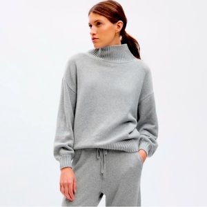 New Gap CashSoft Shaker-Stitch mock neck Sweater Cozy Soft